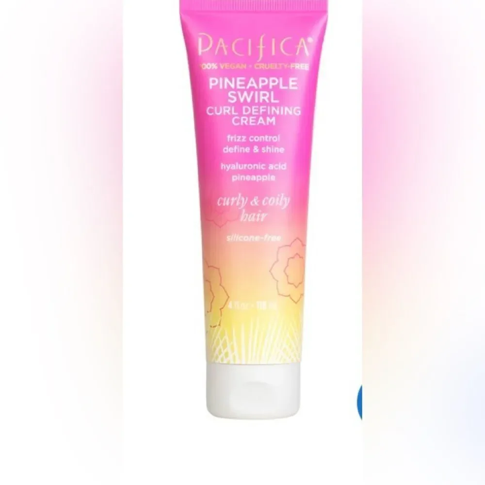 🛍️PAcifica 100% VEGAN. Cruelty- free Pineapple 🍍 Swirl Curl Defining Cream 💥
